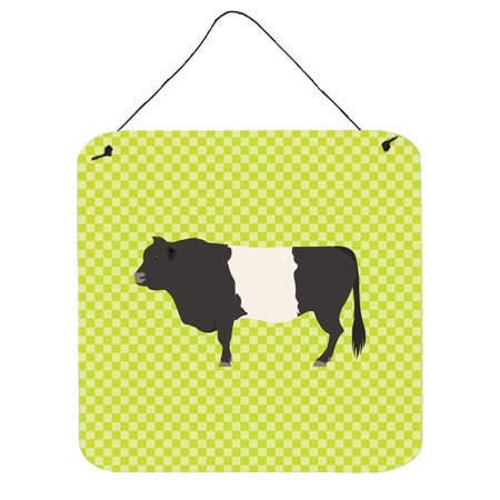 MICASA Belted Galloway Cow Green Wall or Door Hanging Prints, 6 x 6 in. MI231278